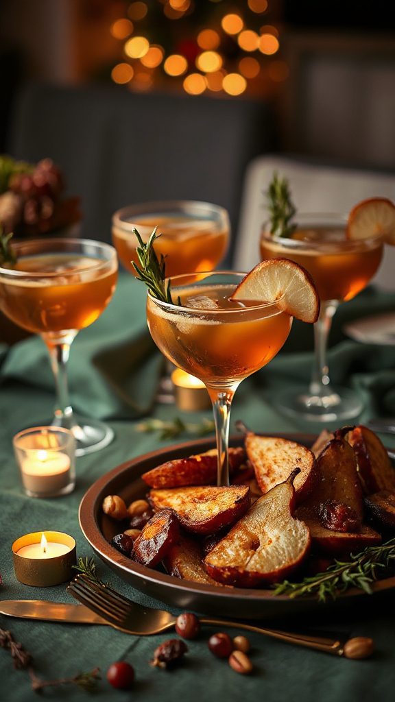 roasted pear rosemary cocktail roasted pear rosemary cocktail