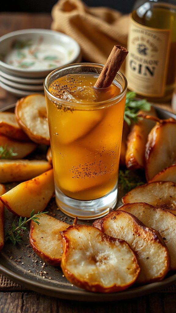roasted pear za atar cocktail
