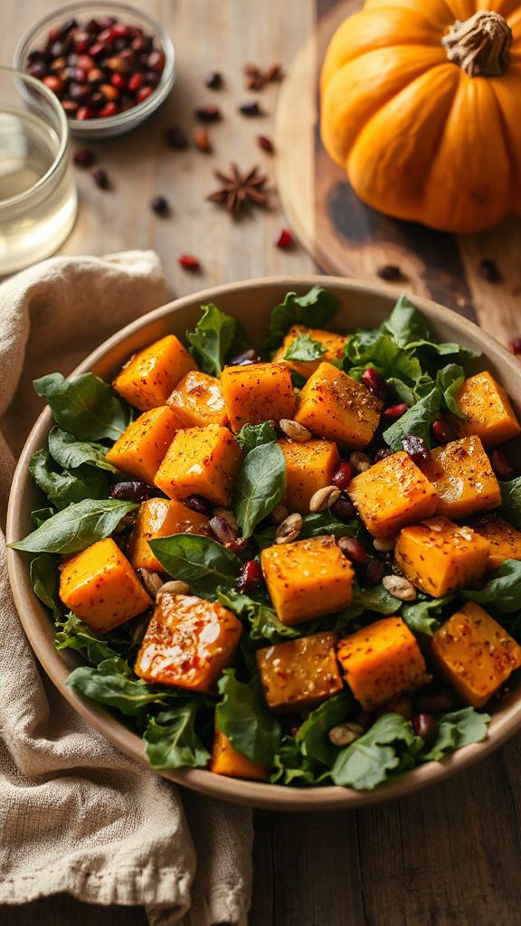 roasted pumpkin cumin salad