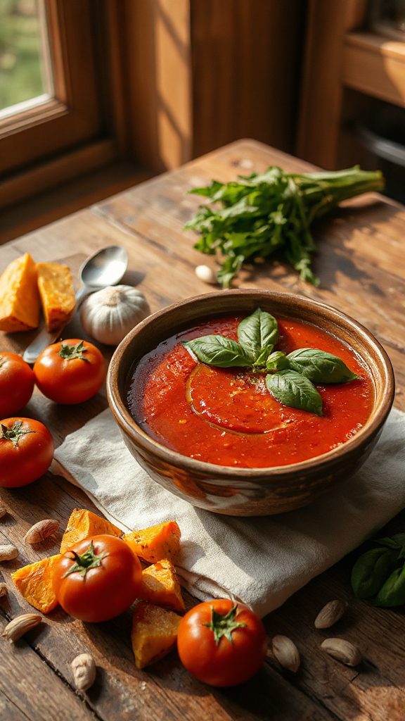 roasted tomato basil soup