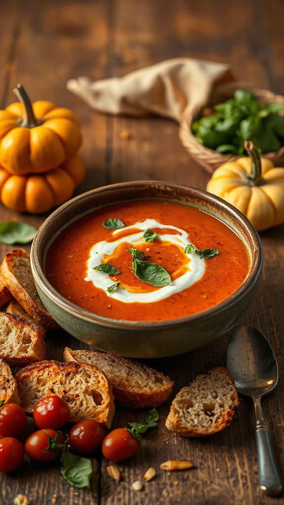 roasted tomato basil soup