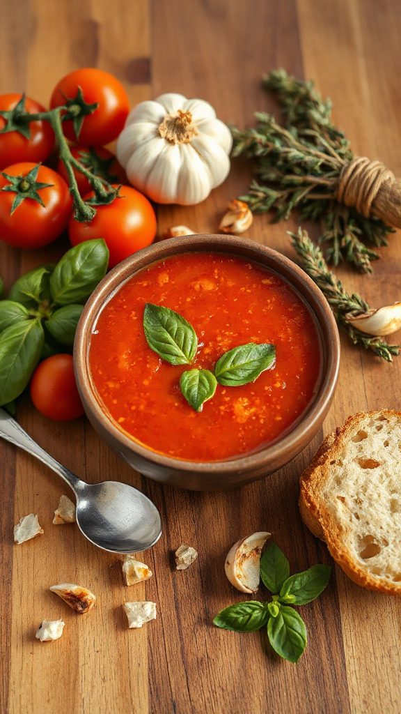 roasted tomato basil soup