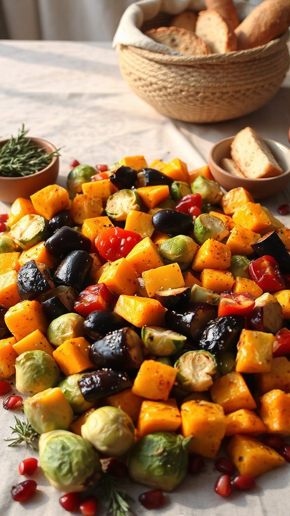 roasted vegetable healthy medley