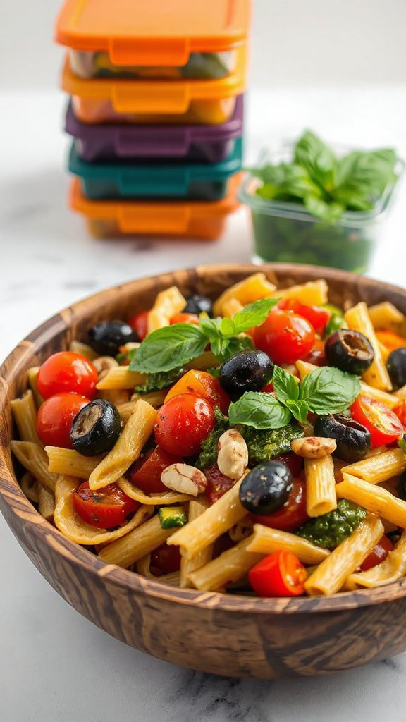 roasted vegetable pasta salad