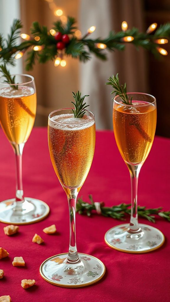 rosemary ginger sparkler cocktail rosemary ginger sparkler cocktail