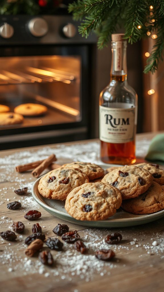 rum soaked holiday cookies delight