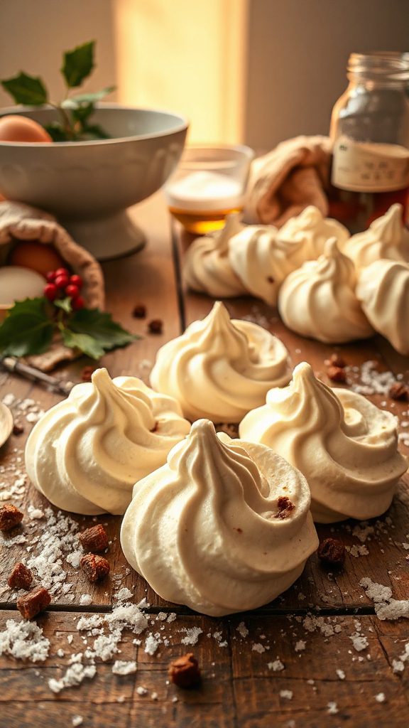 rum soaked meringue cookie delights