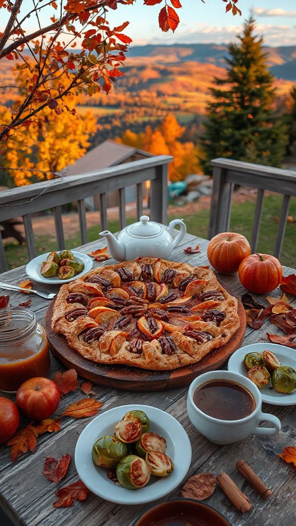 rustic apple pecan galette