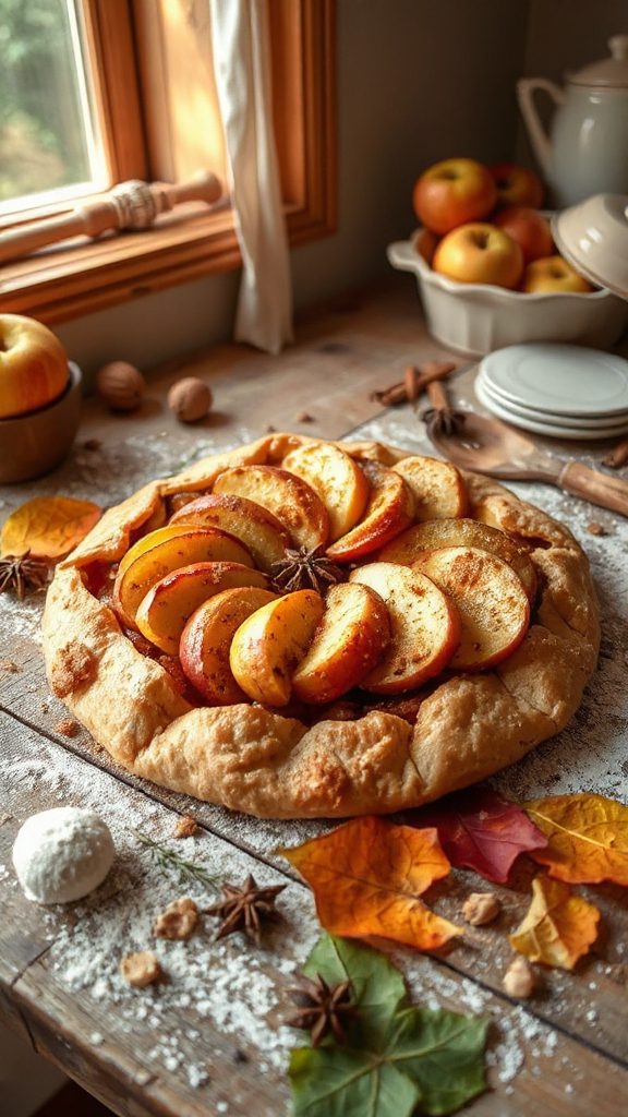 rustic flaky spiced apple galette rustic flaky spiced apple galette