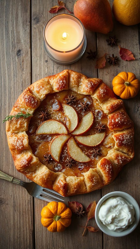 rustic pear ginger galette