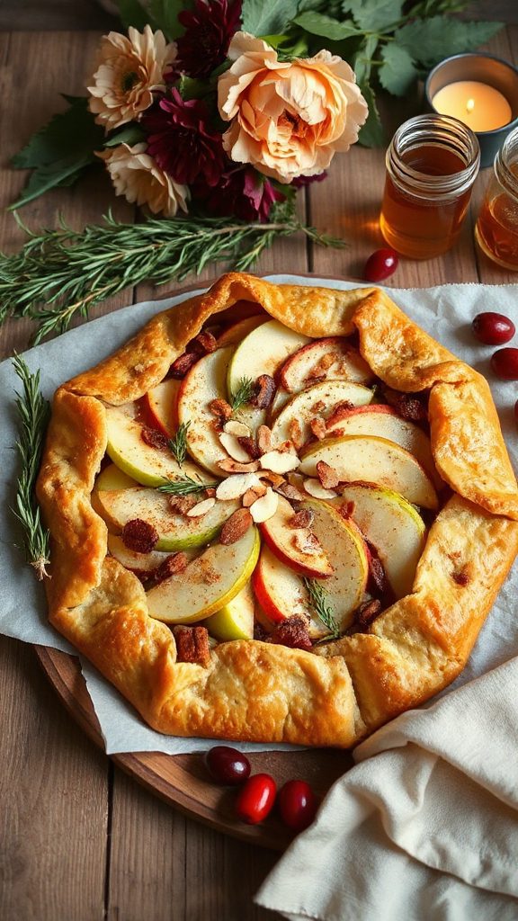 rustic spiced fruit galette