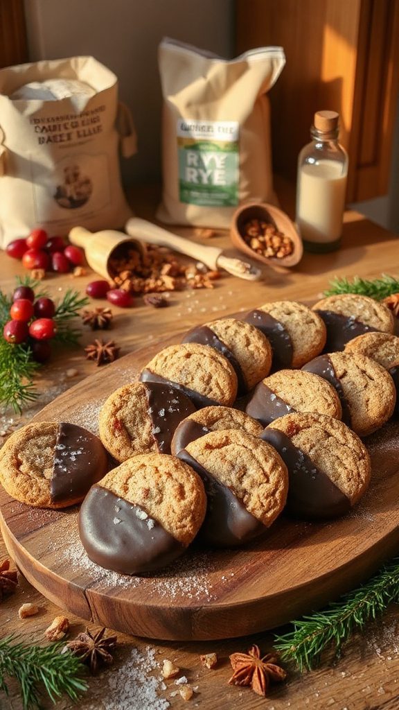 rye chocolate biscuit cookies
