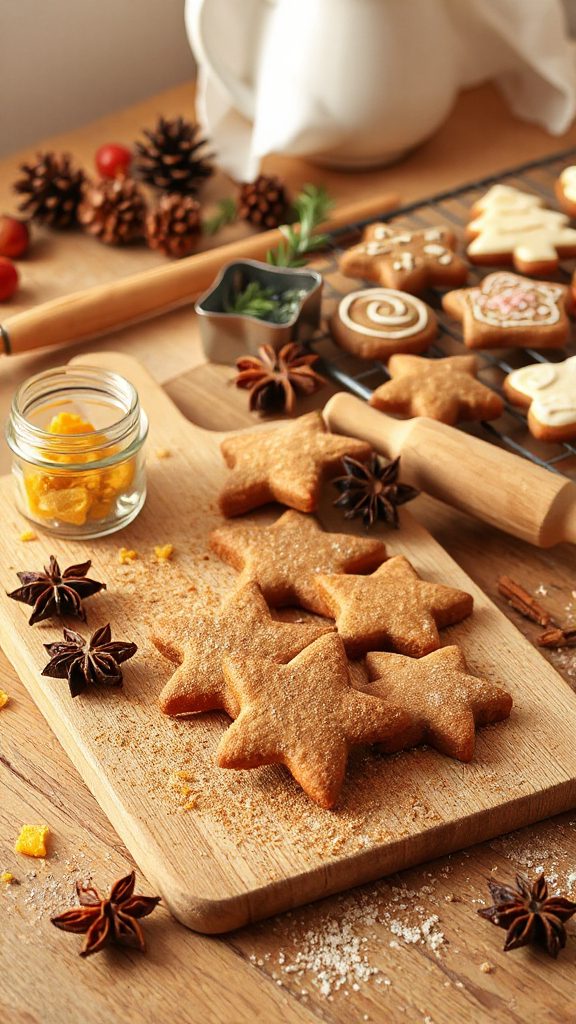 rye flour holiday cookies