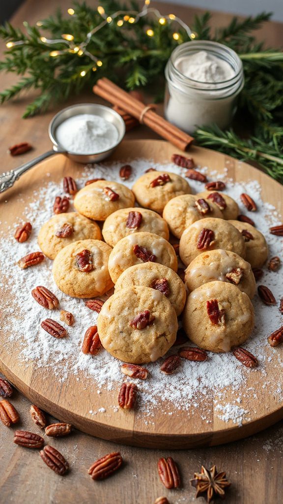 rye pecan holiday cookies