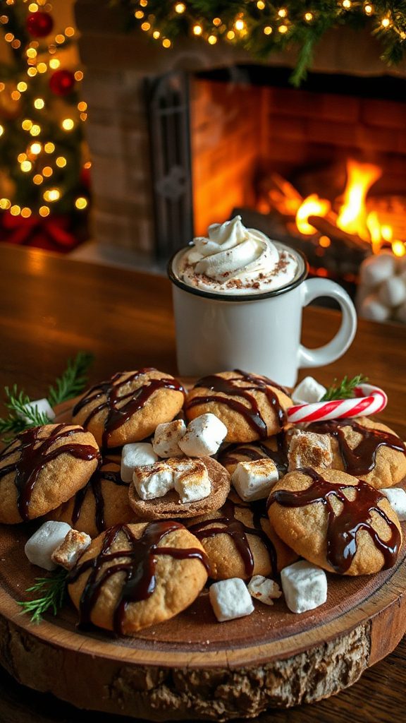s mores hot cocoa cookies