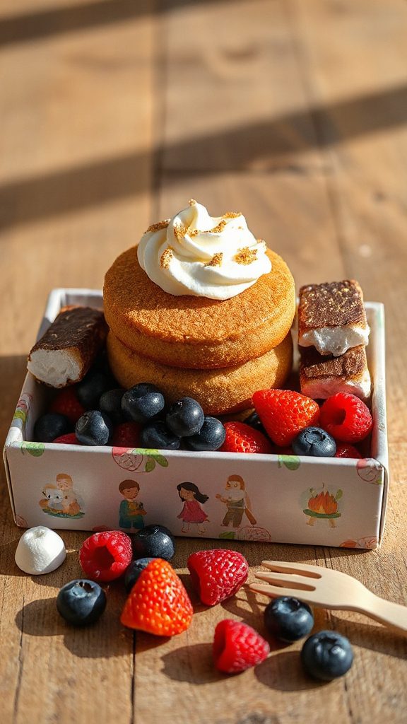 s mores inspired mini cake