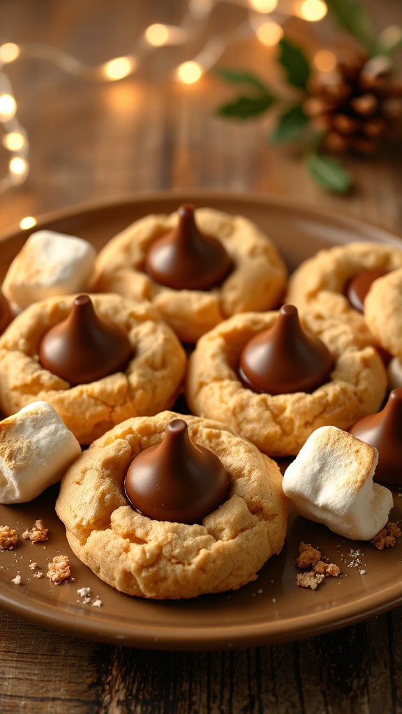 s mores inspired peanut butter cookies