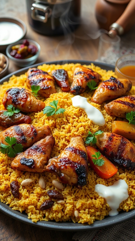 saffron chicken kabsa delight