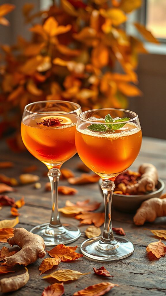 saffron ginger cocktail delight