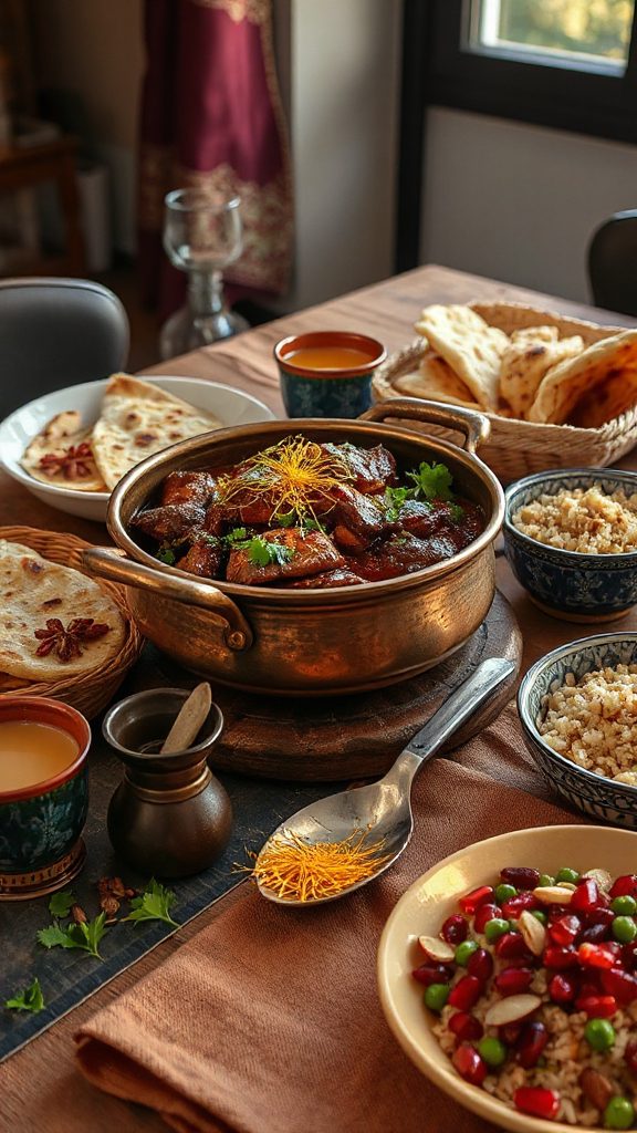 saffron infused afghan beef dish saffron infused afghan beef dish