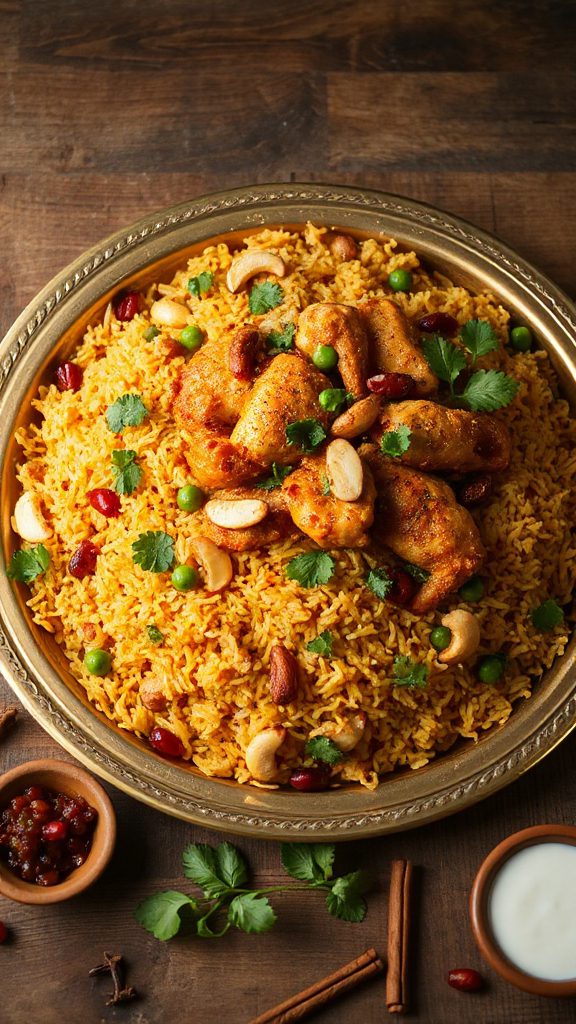 saffron infused festive biryani