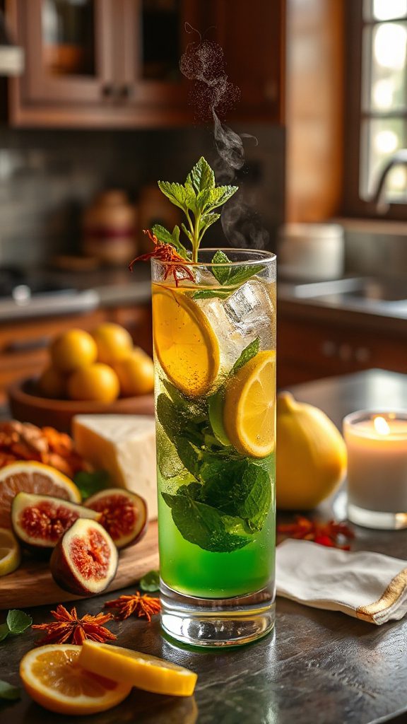 saffron infused mojito cocktail recipe