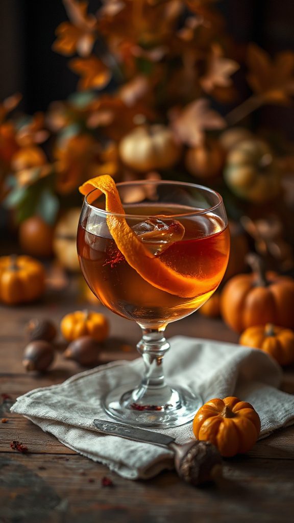 saffron infused whiskey cocktail delight