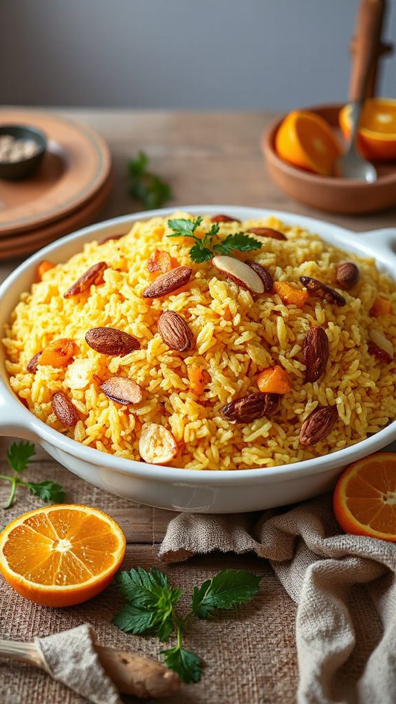saffron orange rice recipe