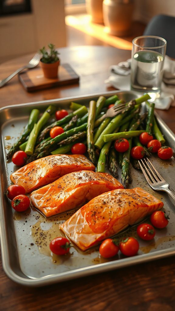 salmon asparagus simple meal