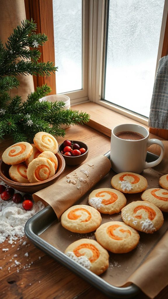 salmonberry infused sugar cookies