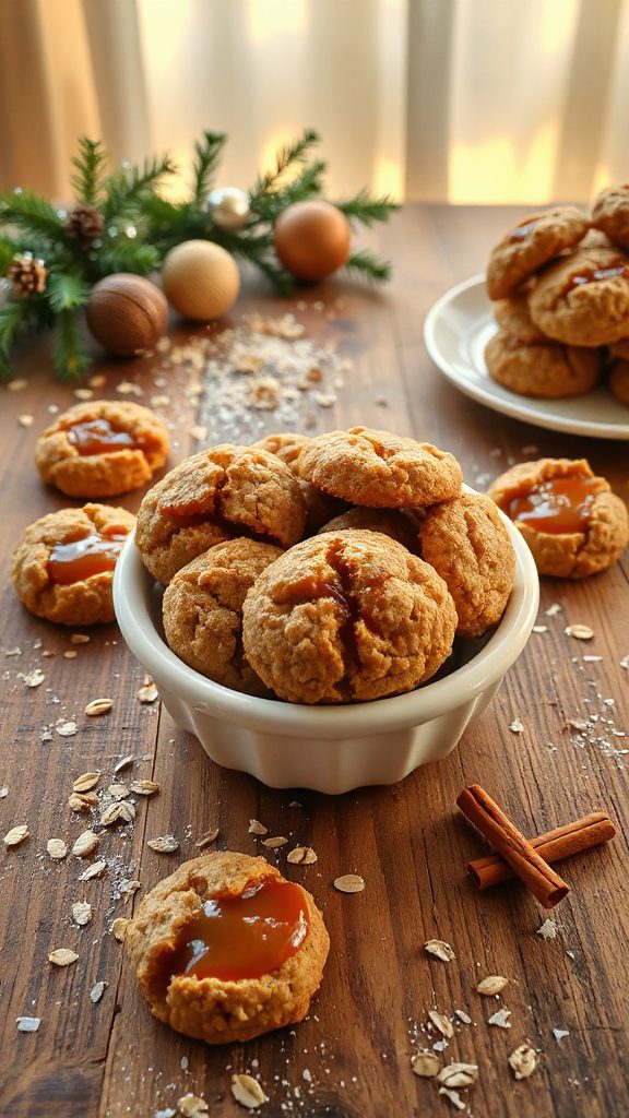 salted caramel oatmeal cookies