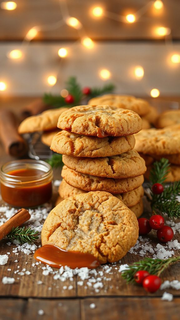 salted caramel peanut butter cookies