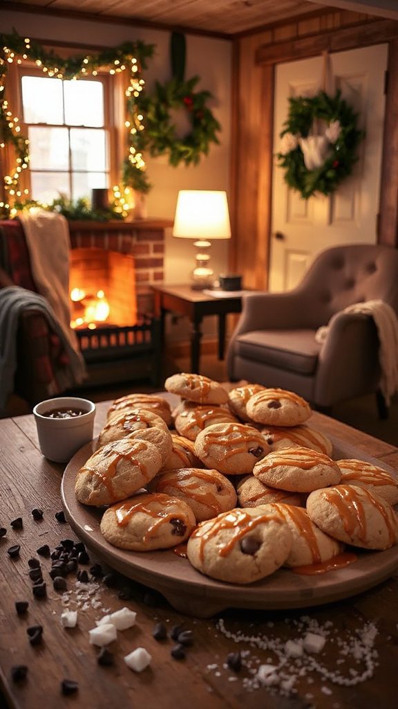 salted caramel s mores cookies