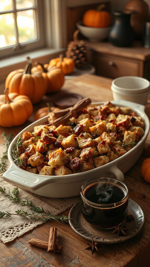 sausage coffee infused stuffing recipe