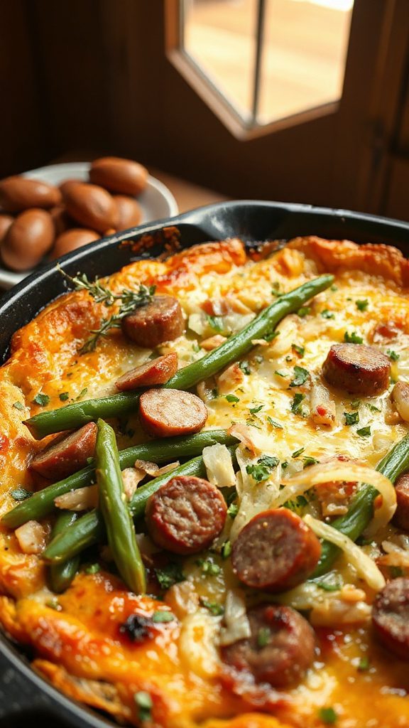 sausage green bean casserole