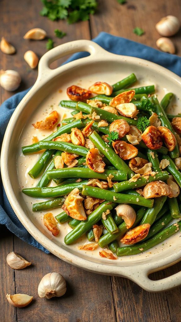saut ed garlic enhances flavor