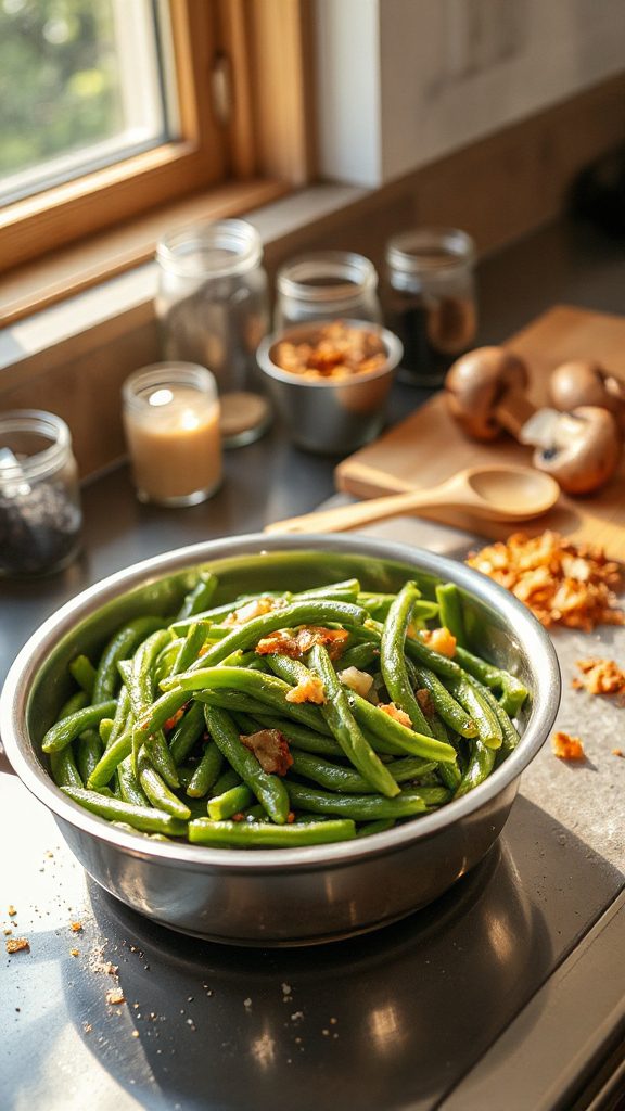 saut frozen green beans