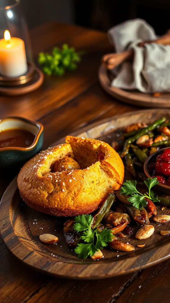 savory adobo infused cornbread