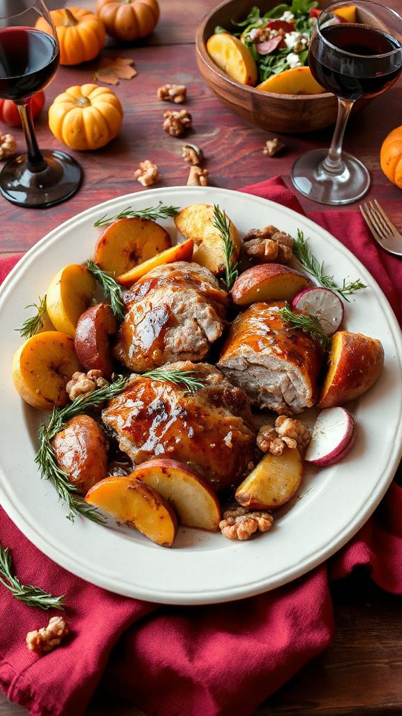 savory apple brandy glazed cutlets savory apple brandy glazed cutlets