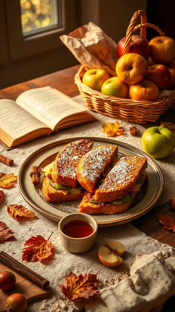 savory apple cheddar french toast