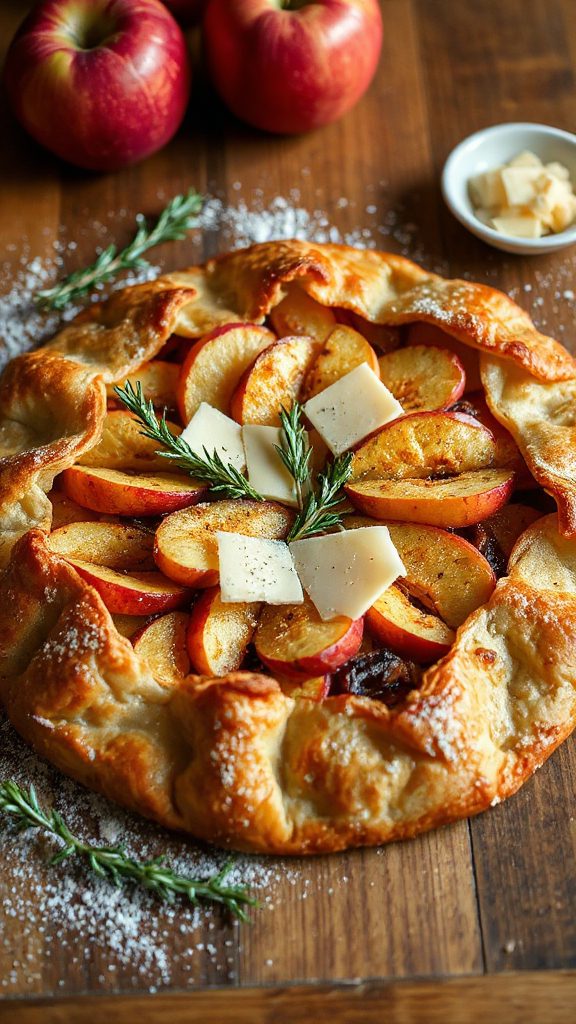 savory apple cheddar galette savory apple cheddar galette
