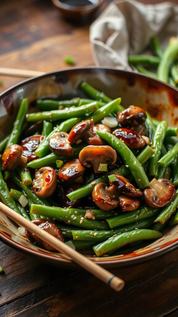 savory asian mushroom casserole