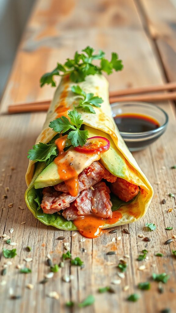 savory asian tuna wrap savory asian tuna wrap