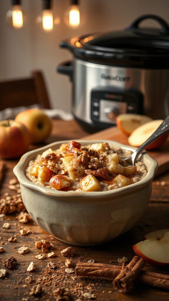 savory autumn inspired oatmeal dish