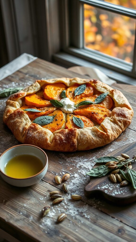 savory autumn vegetable tart