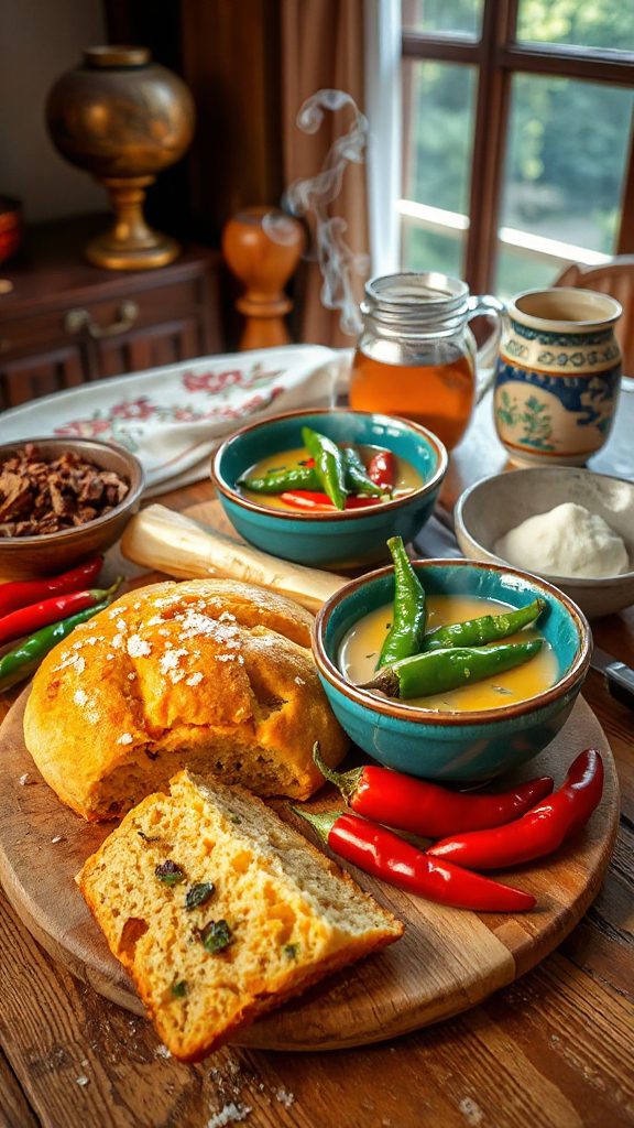 savory bhutanese chili cornbread