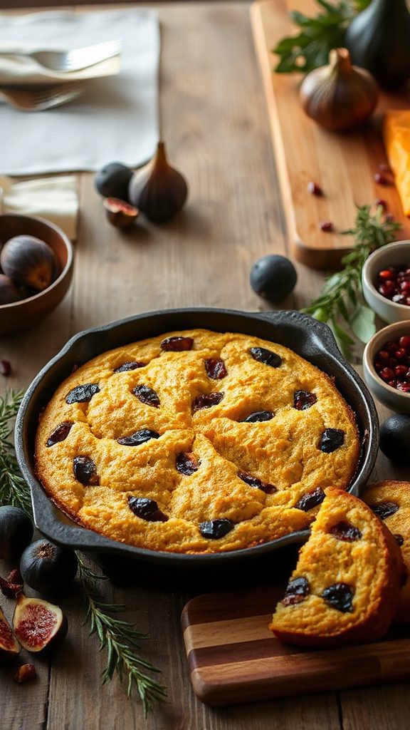 savory black garlic cornbread