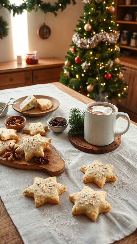 savory blue cheese shortbread