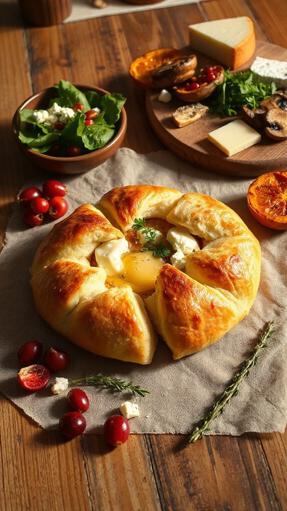 savory boat shaped cheese bread