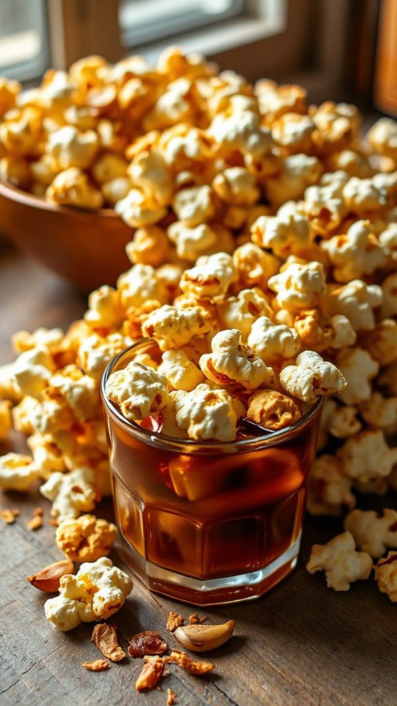 savory bourbon garlic popcorn savory bourbon garlic popcorn